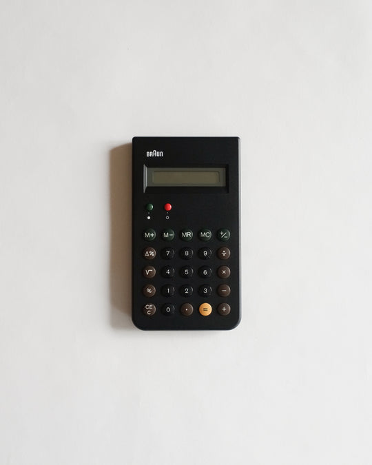 Braun BNE001 Calculator (Reissue of ET66) — Braun, Germany, at SORT Vancouver