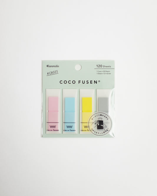 Kanmido COCO FUSEN Colour Sticky Notes — 120 Sheets