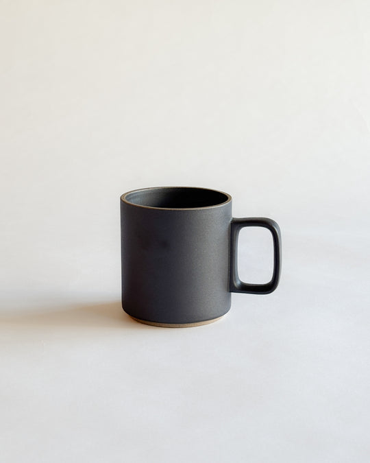 Hasami Porcelain Mug Cup 13oz (Black) — Hasami ware, Japan, at SORT Vancouver