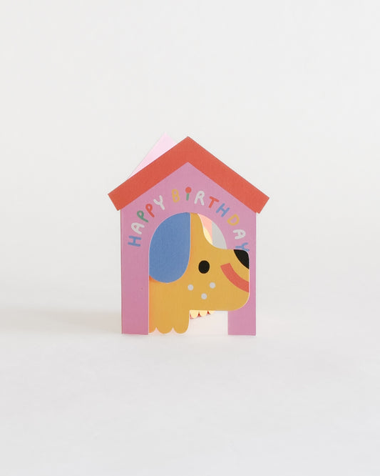 Wrap Dog In House Fold Out Card