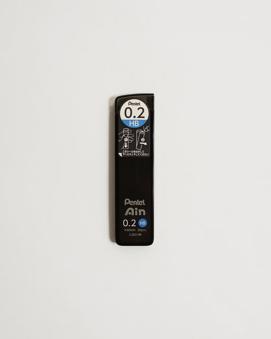 Pentel Ain HB 0.2mm Lead — 20 pcs — Pentel, Japan, at SORT Vancouver