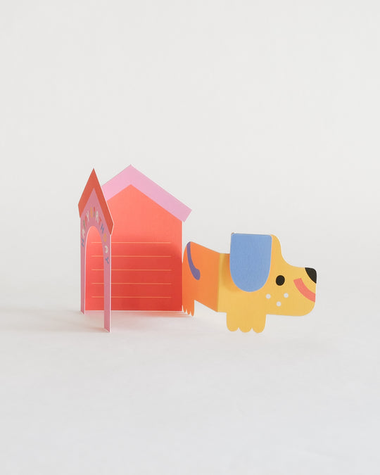 Wrap Dog In House Fold Out Card — greeting card at SORT Vancouver