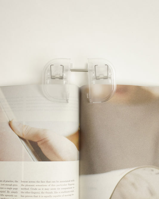 Kept Half-Split Book or Paper Clip by Raymay Fujii - Clear
