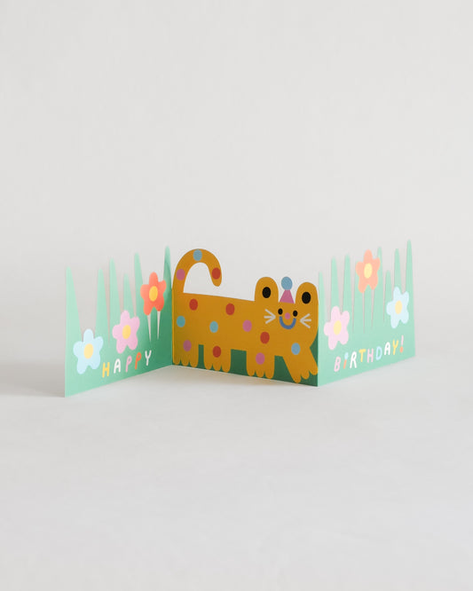 Wrap Cat Fold Out Card