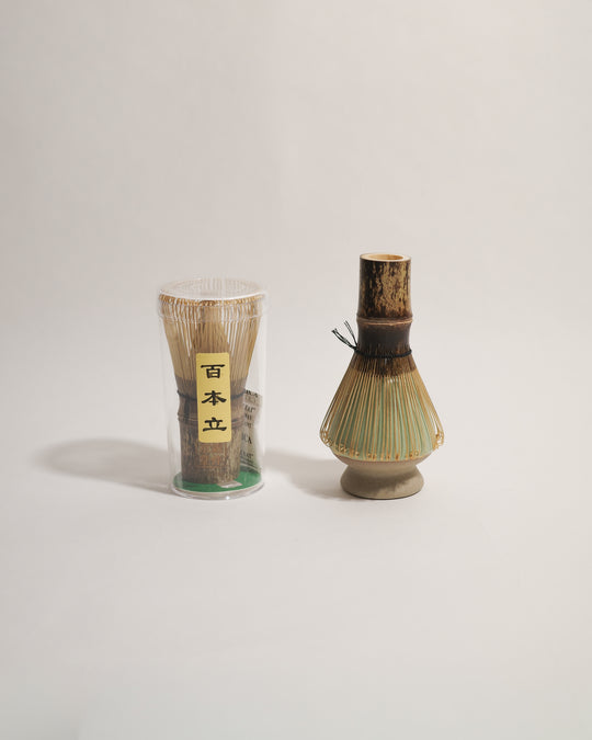Japanese Bamboo Matcha Whisk (Chasen) 百本立 — 100 Bristle — Cesa Beams, Japan, at SORT Vancouver