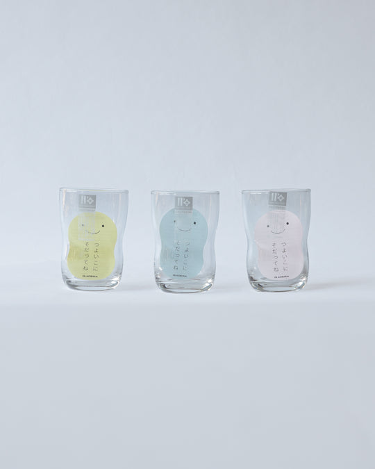 Aderia Tsuyoiko Glass, Kid-Proof, For Everyone — Regular 185ml (Set of 3) — Aderia, Japan, at SORT Vancouver