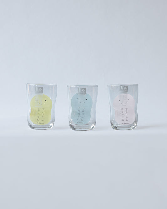 Aderia Tsuyoiko Glass, Kid-Proof, For Everyone — Regular 185ml (Set of 3)