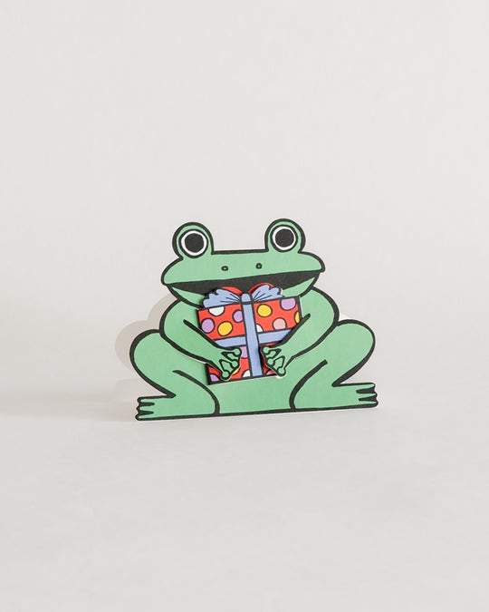 Wrap Frog With Mini Card — greeting card at SORT Vancouver