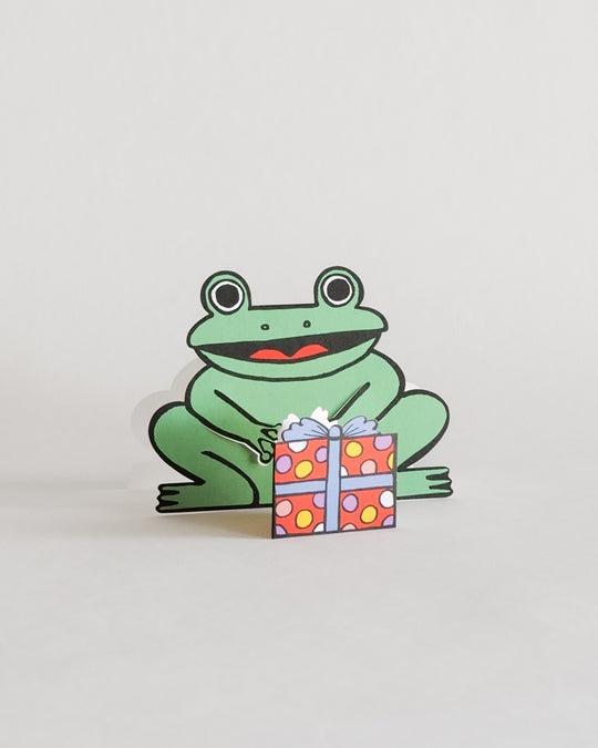 Wrap Frog With Mini Card — greeting card at SORT Vancouver