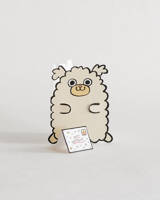 Wrap Dog with Mini Card — greeting card at SORT Vancouver