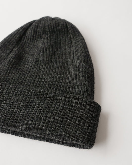 Snow Peak FW24 Rib Knit Cap — Charcoal Colour