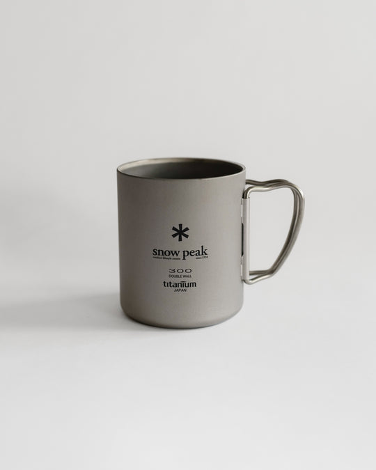 Snow Peak Titanium Double Wall Mug 300ml (MG-152) — Snow Peak, Japan, at SORT Vancouver