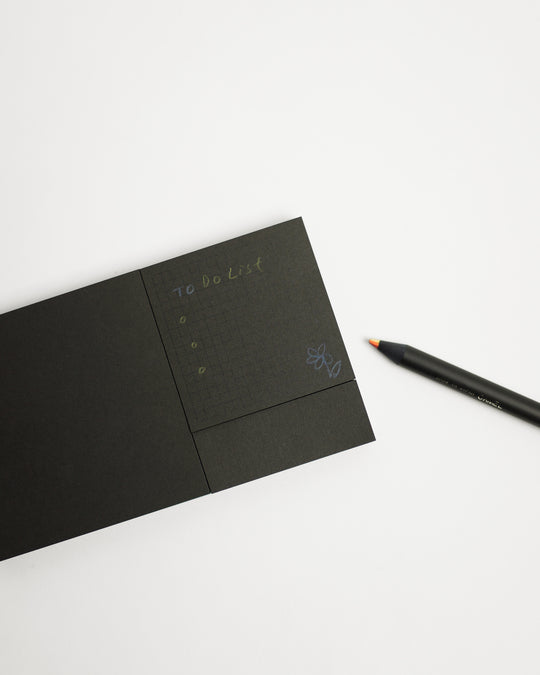 Craft Design Technology Black Adhesive Memo Pad — Craft Design Technology, Japan, at SORT Vancouver