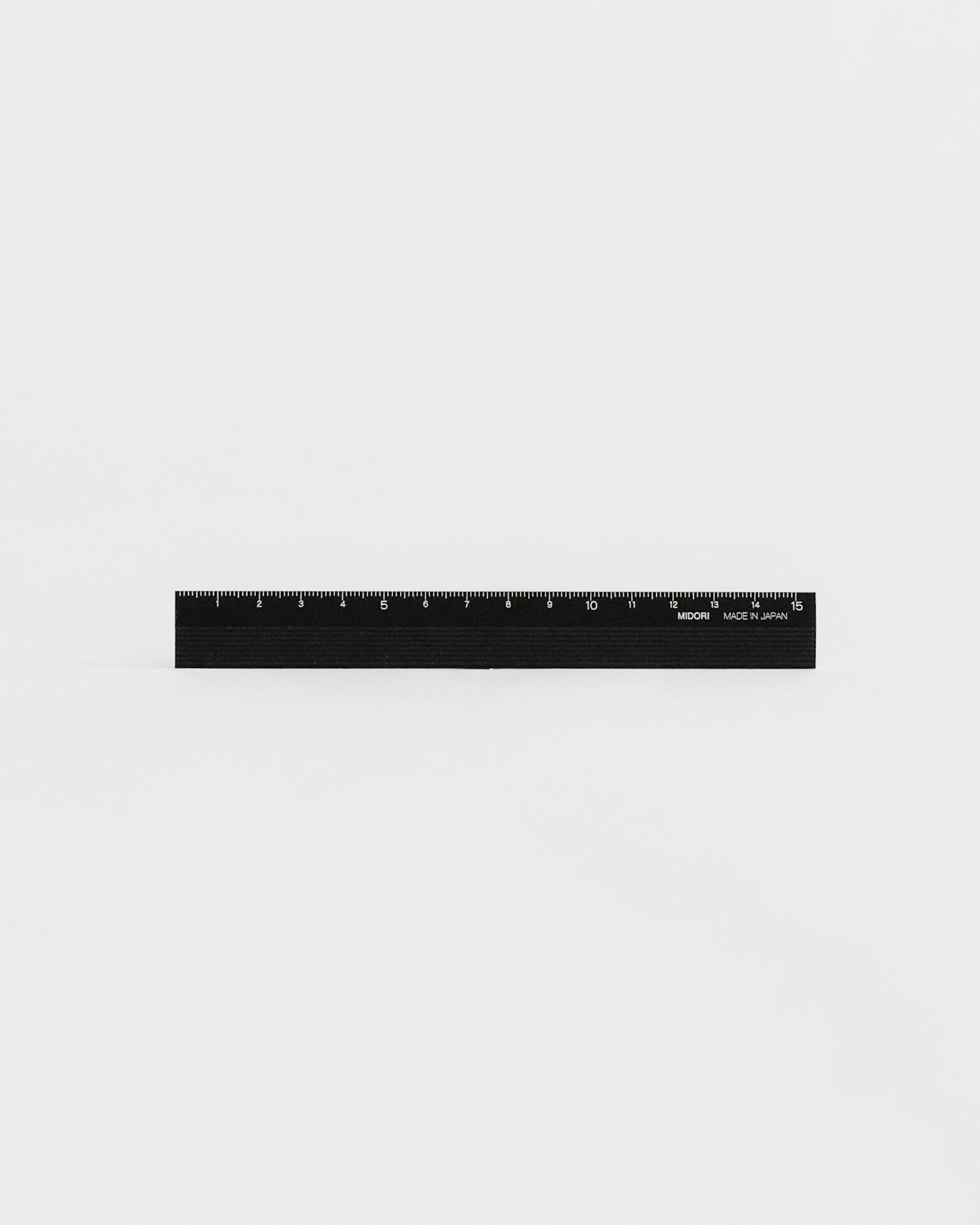 Règle Midori En Aluminium Et Bambou 15 Cm - Noire - Fabriquée Au Japon