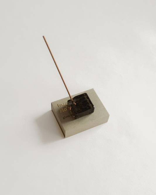 Kousaido Glass Incense Holder Square