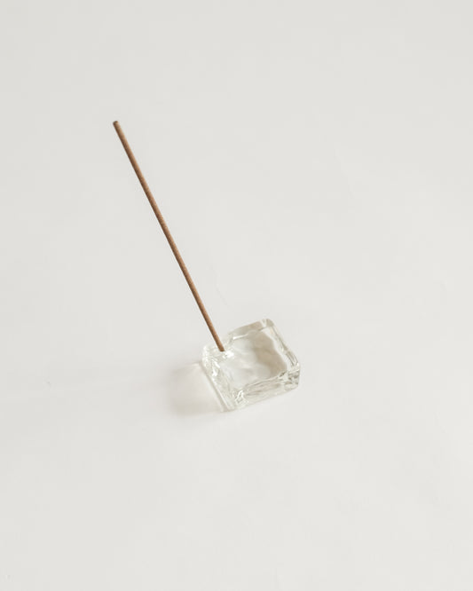 Kousaido Glass Incense Holder Square
