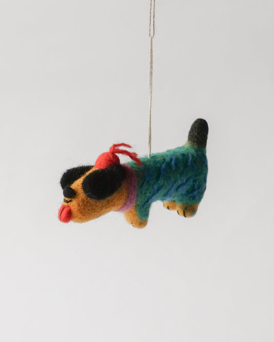 Felt Ornament — Wiener (Sausage Dog)