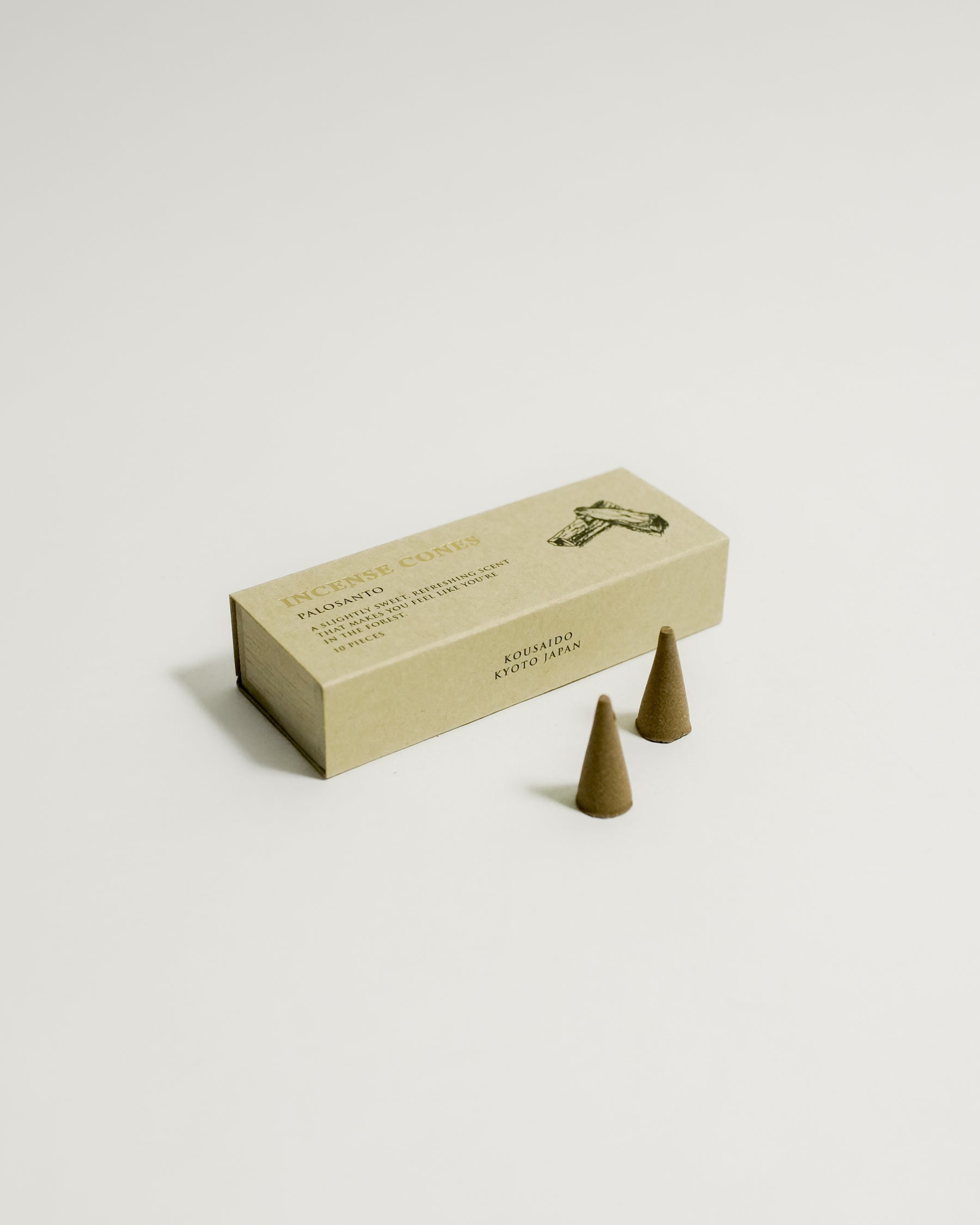 Kousaido Incense Cones - Palosanto (10 pieces) — Kousaido, Japan, at SORT Vancouver