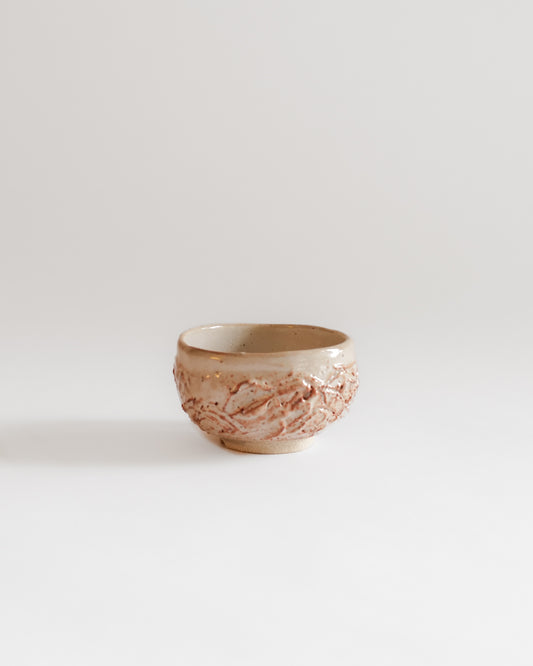 (A6) Alex Moroz — Shino Glaze Tea Bowl