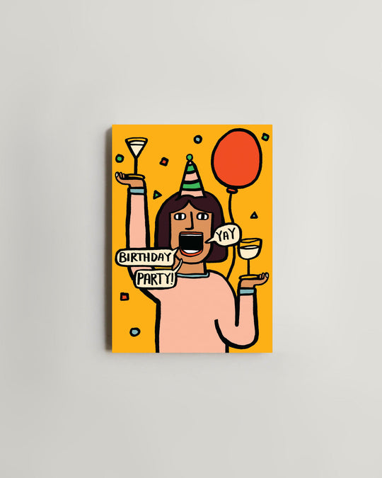 Wrap Birthday Party Yay Card — greeting card at SORT Vancouver