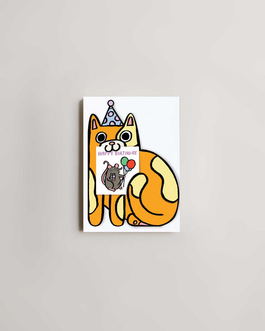 Wrap Cat With Mini Card — greeting card at SORT Vancouver