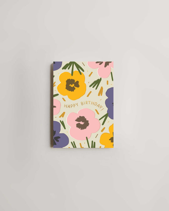 Wrap Happy Birthday Flowers Card — greeting card at SORT Vancouver
