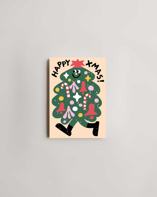 Wrap Happy Xmas Tree Card