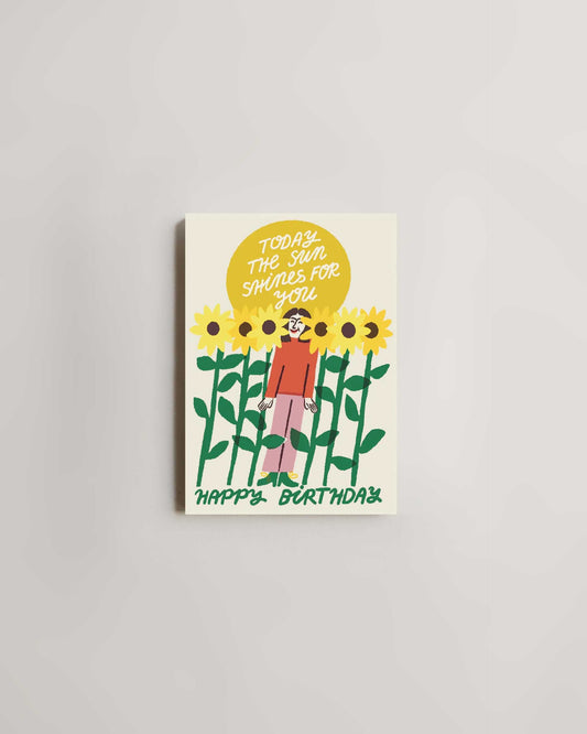 Wrap Today The Sun Shines For You Card