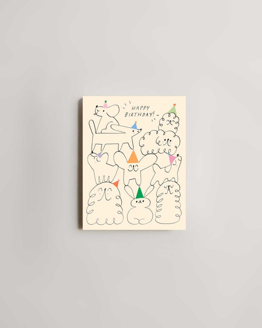 Wrap Happy Birthday Animal Stack Card — greeting card at SORT Vancouver