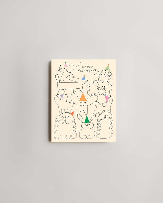 Wrap Happy Birthday Animal Stack Card