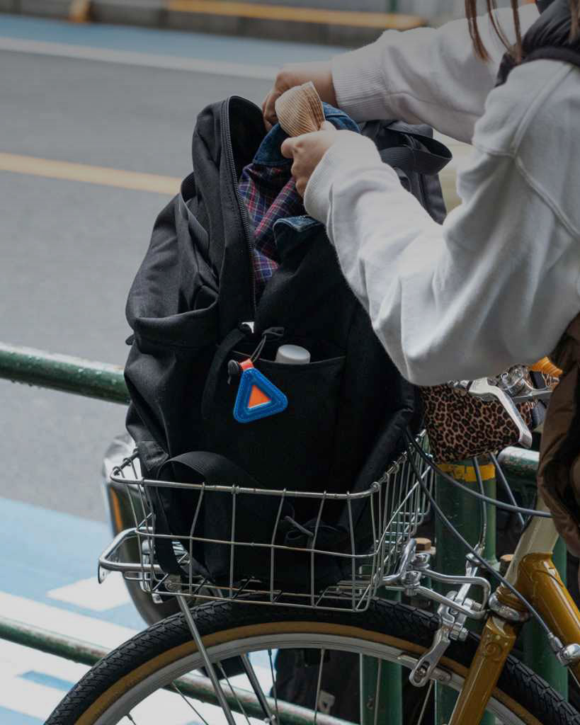 Blue Lug Tokyo bike bags and accessories displayed at SORT in Vancouver