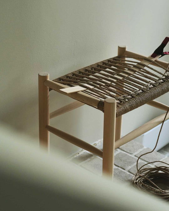 Japanese Hinoki Wood Paper Cord DIY Stool Kit (Regular) — Hinoki wood DIY kit, Japan, at SORT Vancouver