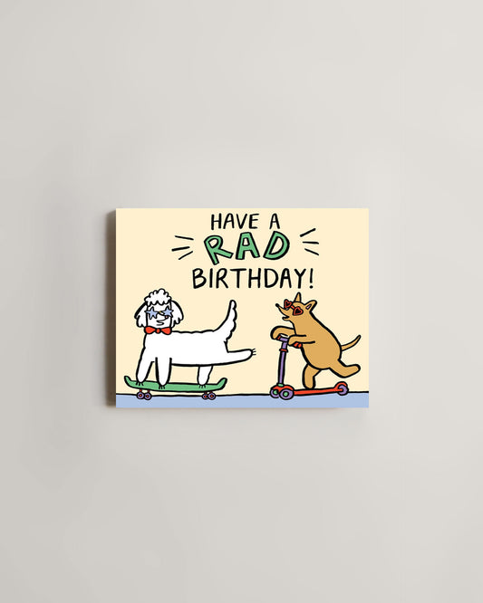 Wrap Have a Rad Birthday Card