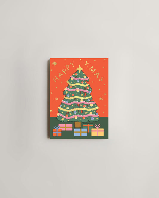 Wrap Happy Xmas Tree & Presents Card