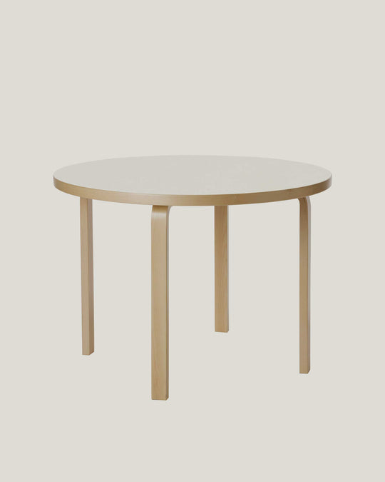 Artek Aalto Circular Table 90A — White Top — Artek, Finland, at SORT Vancouver