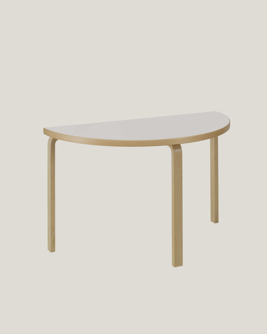 Artek Aalto Half-Round 95 Table — White Top — Artek, Finland, at SORT Vancouver
