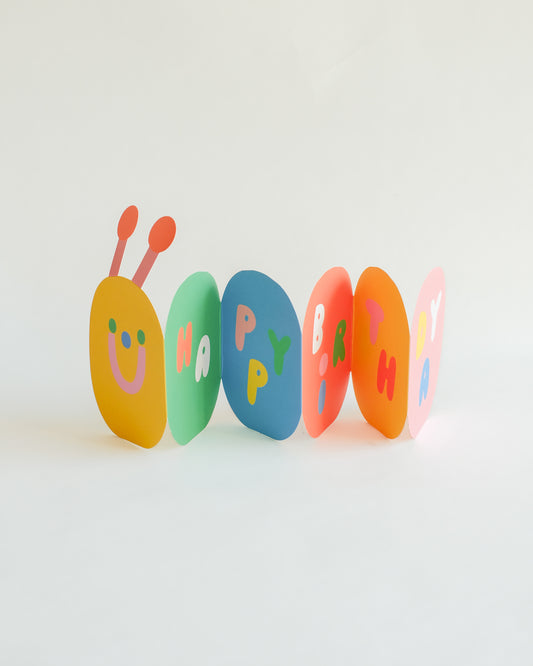 Wrap Caterpillar Birthday Fold Out Card