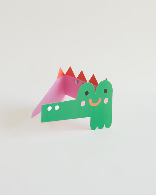 Wrap Croc Birthday Fold Out Card