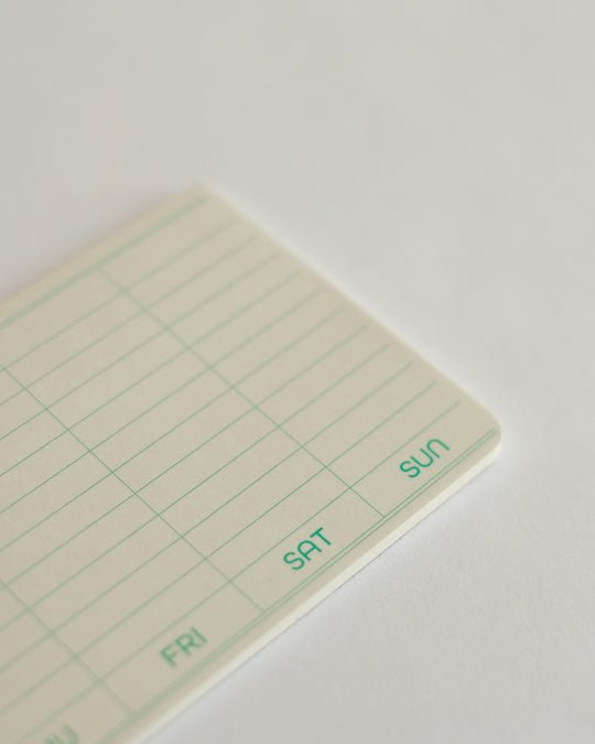 Hightide Sticky Memo Pad Weekly — Hightide, Japan, at SORT Vancouver