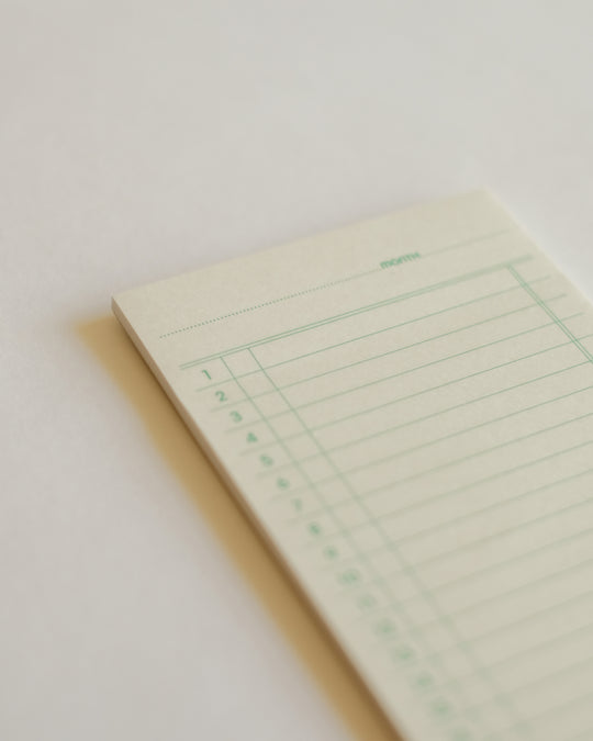 Hightide Sticky Memo Pad Monthly — Hightide, Japan, at SORT Vancouver
