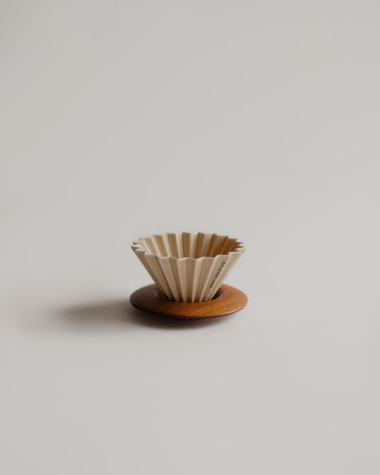 ORIGAMI Dripper (S) with Wooden Holder Set