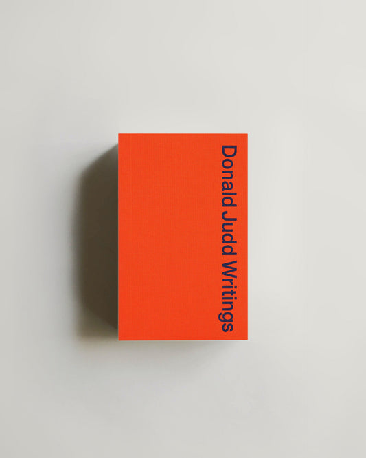 Donald Judd: Writings — book at SORT Vancouver