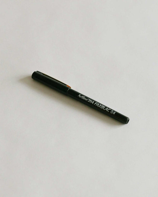 Artline Faxblac Intense Ink 0.4mm Pen (Black)