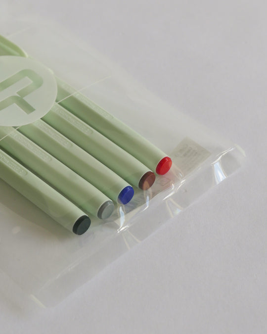 CDT Brush Sign Pen 5 Colours Set — Craft Design Technology, Japan, at SORT Vancouver