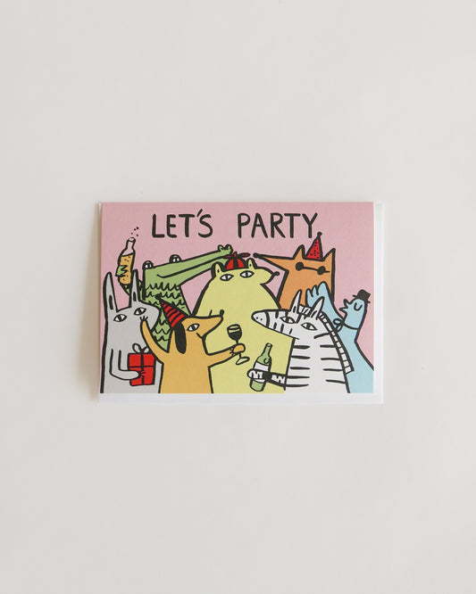 Wrap Let's Party Card