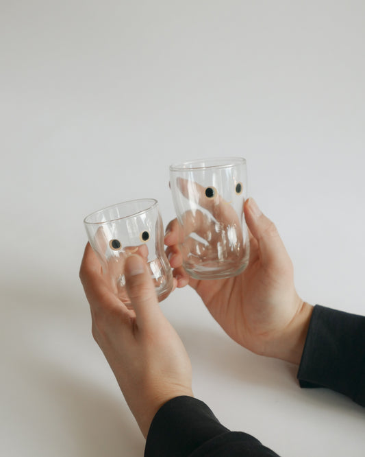 Aderia Tsuyoiko Glass with Cute Smile (Set of 2)
