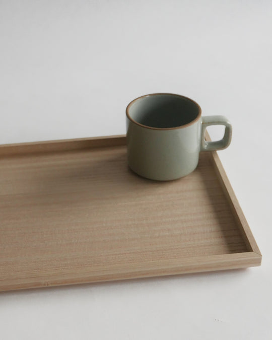 Yama No Katachi Paulownia Wood Tray—Shallow — paulownia wood tray from Japan, at SORT Vancouver