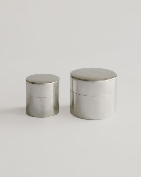 Japanese Handmade Torigoe Tin Canister — traditional Japanese craft at SORT Vancouver
