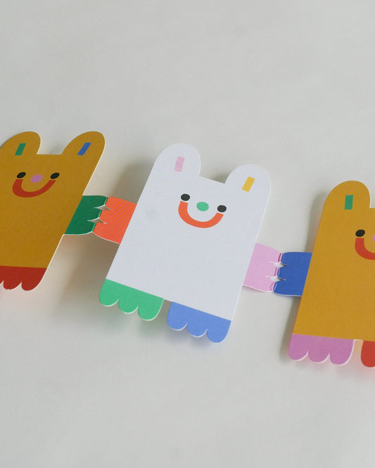Wrap Bear Concertina Fold Out Card