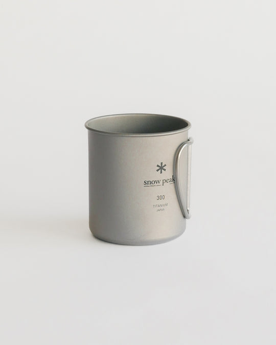 Snow Peak Titanium Single Wall Mug 300ml (MG-142) — Japanese camping titanium ware at SORT Vancouver